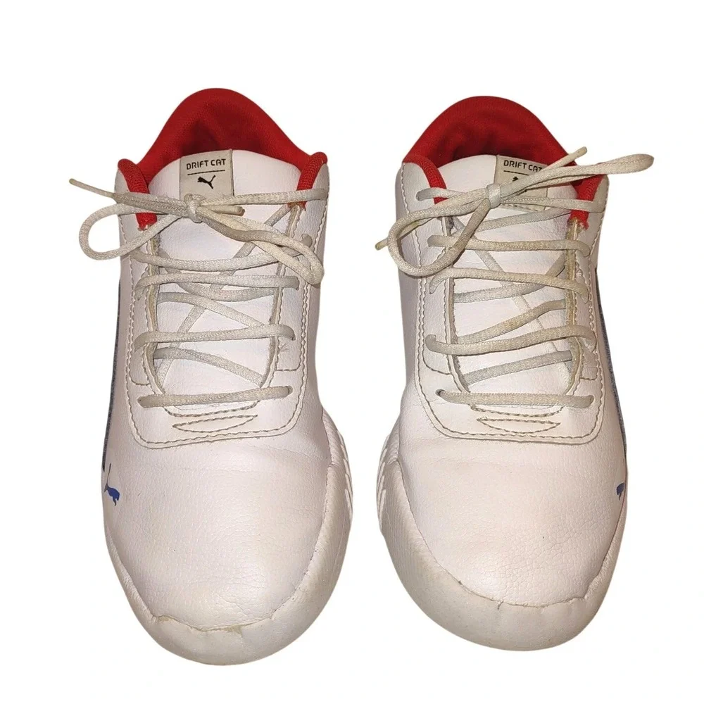 Puma Drift Cat BMW Motorsport Sneakers Youth Sz 2.5C Delta V Kids White Red Blue